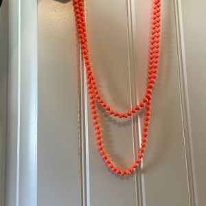 Brand New! Grace and Emma Beaded Necklace! ELECTRIC ORANGE!